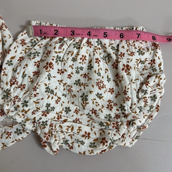 Quincy Mae Ruffle sleeveless floral dress and bloomer set - 6-12M, organic - Picture 12 of 15